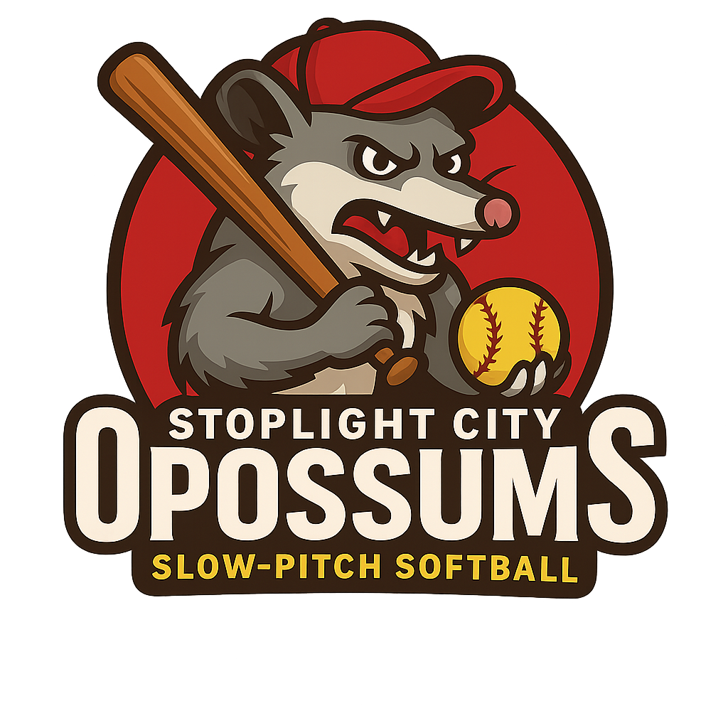 Logo for Stoplight City Opossums